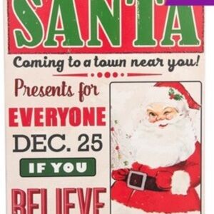 NWT Santa Wall Decor